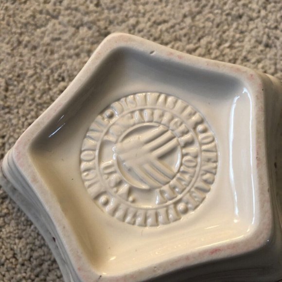 Longaberger‎ Pottery Woven Traditions Small Star Bowl Holiday - Picture 8 of 11